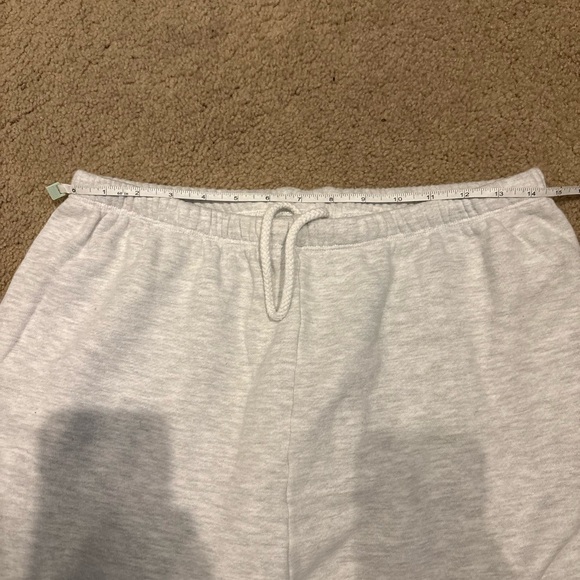 Joah Brown off white French terry white cotton jogger sweatpants size medium - Picture 12 of 15